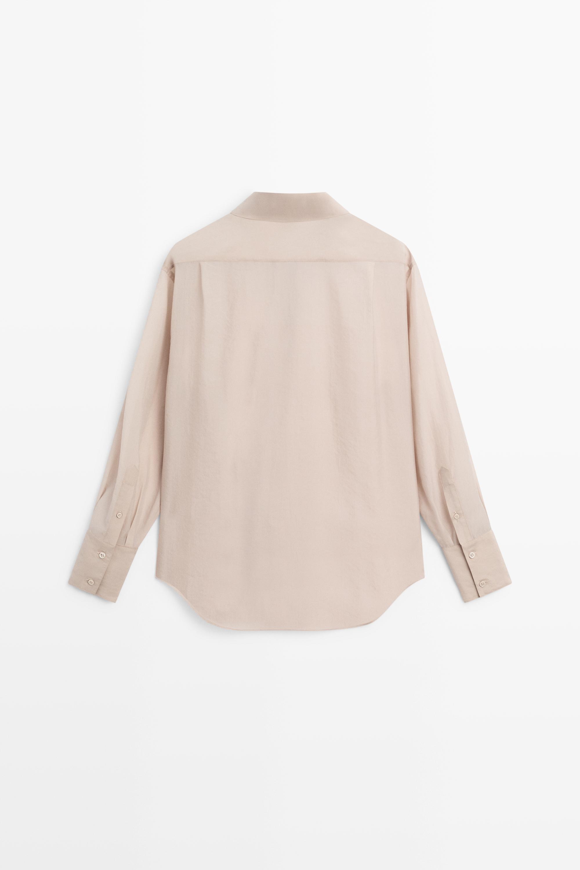 Semi-sheer flowing shirt - STUDIO